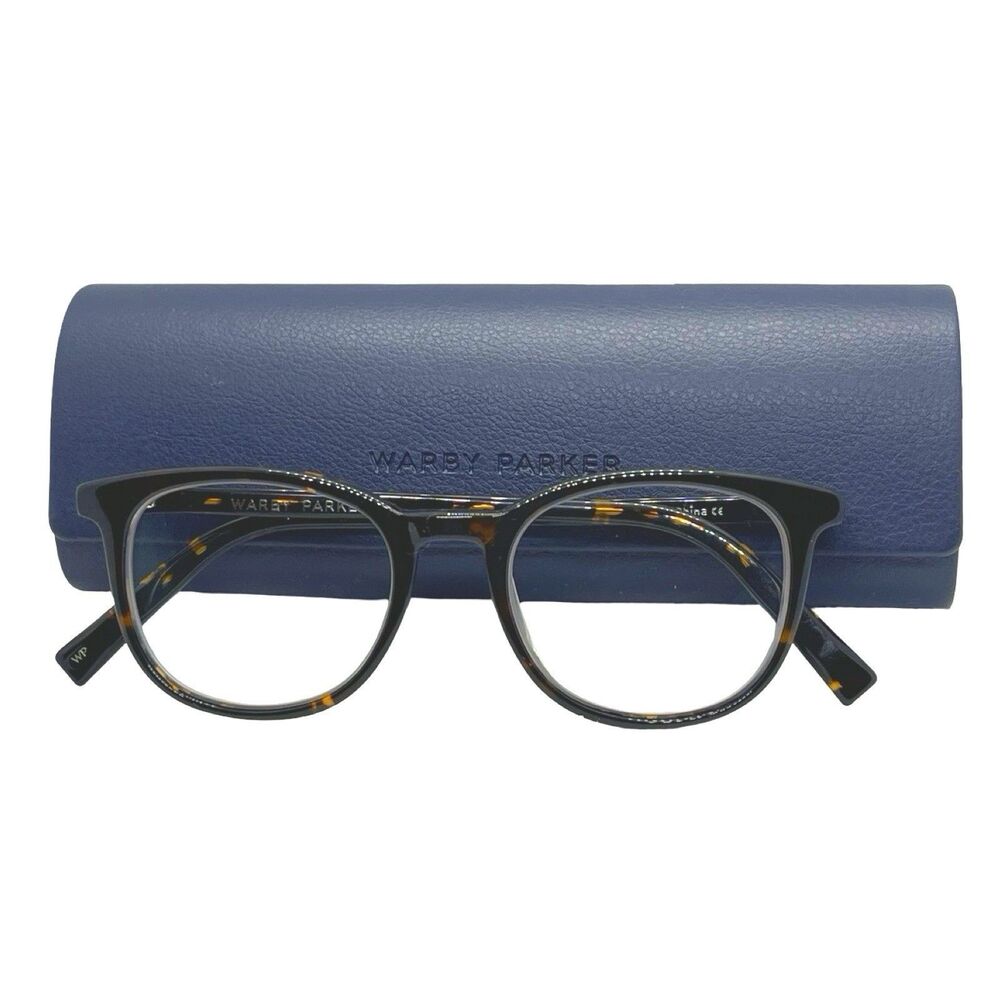 Warby Parker Durand M200 Tortoise Square Eyeglasses Frames w/Case 48-18-142 mm